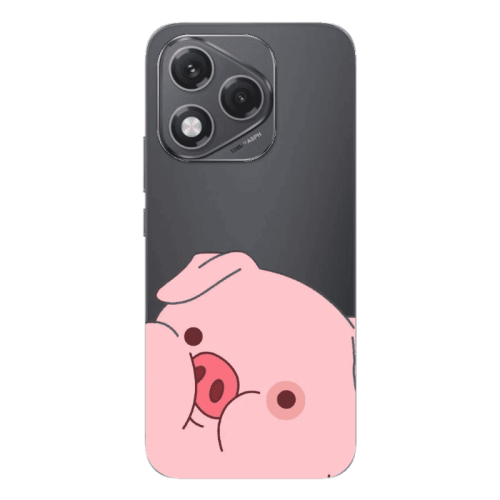 Honor 400 Lite Piggy 2 Transparent Silicone TPU Θήκη